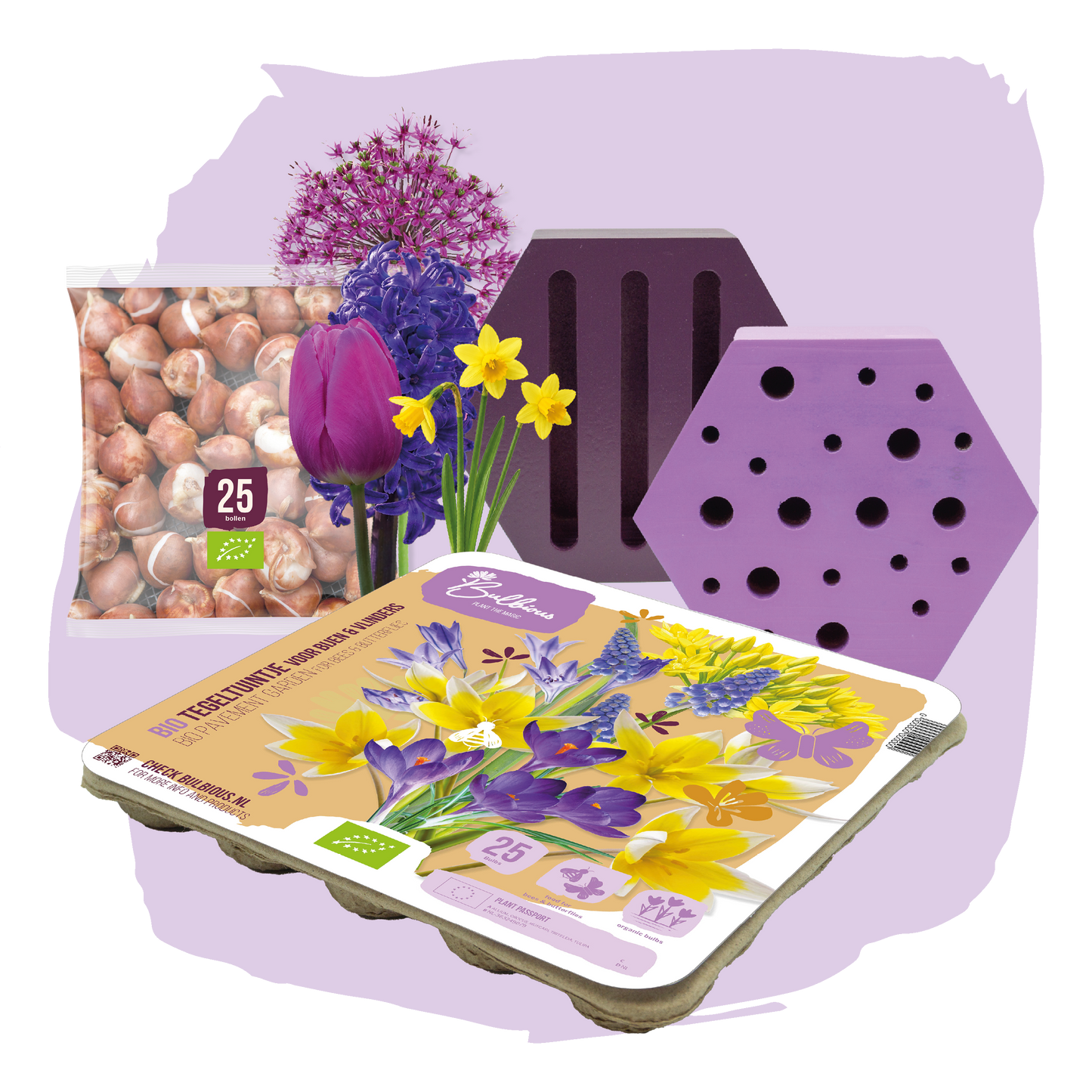 BIO Bijen en Vlinderpakket Paars