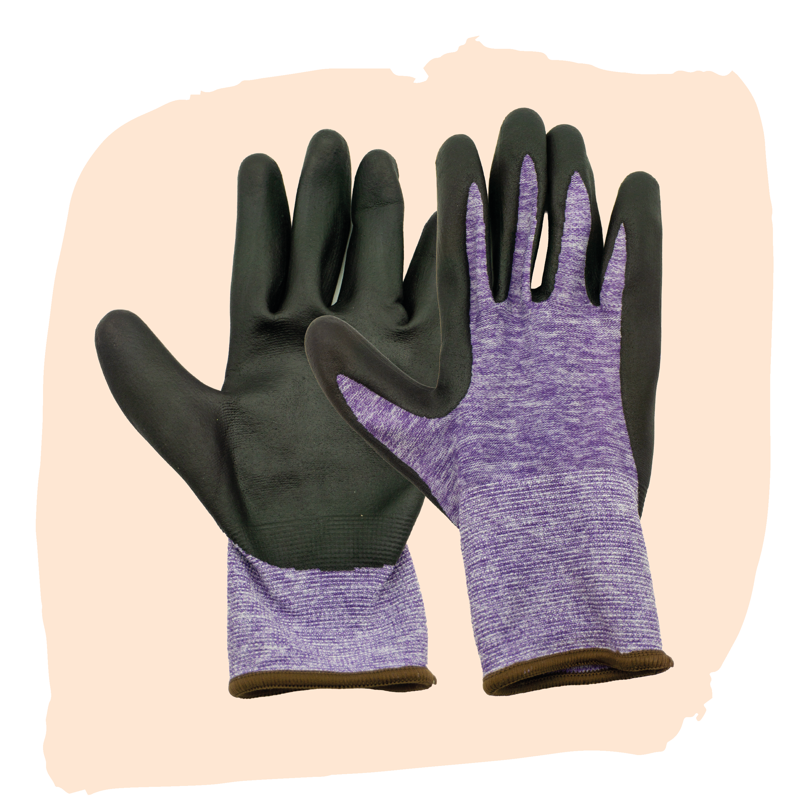 Bulbious handschoenen paars