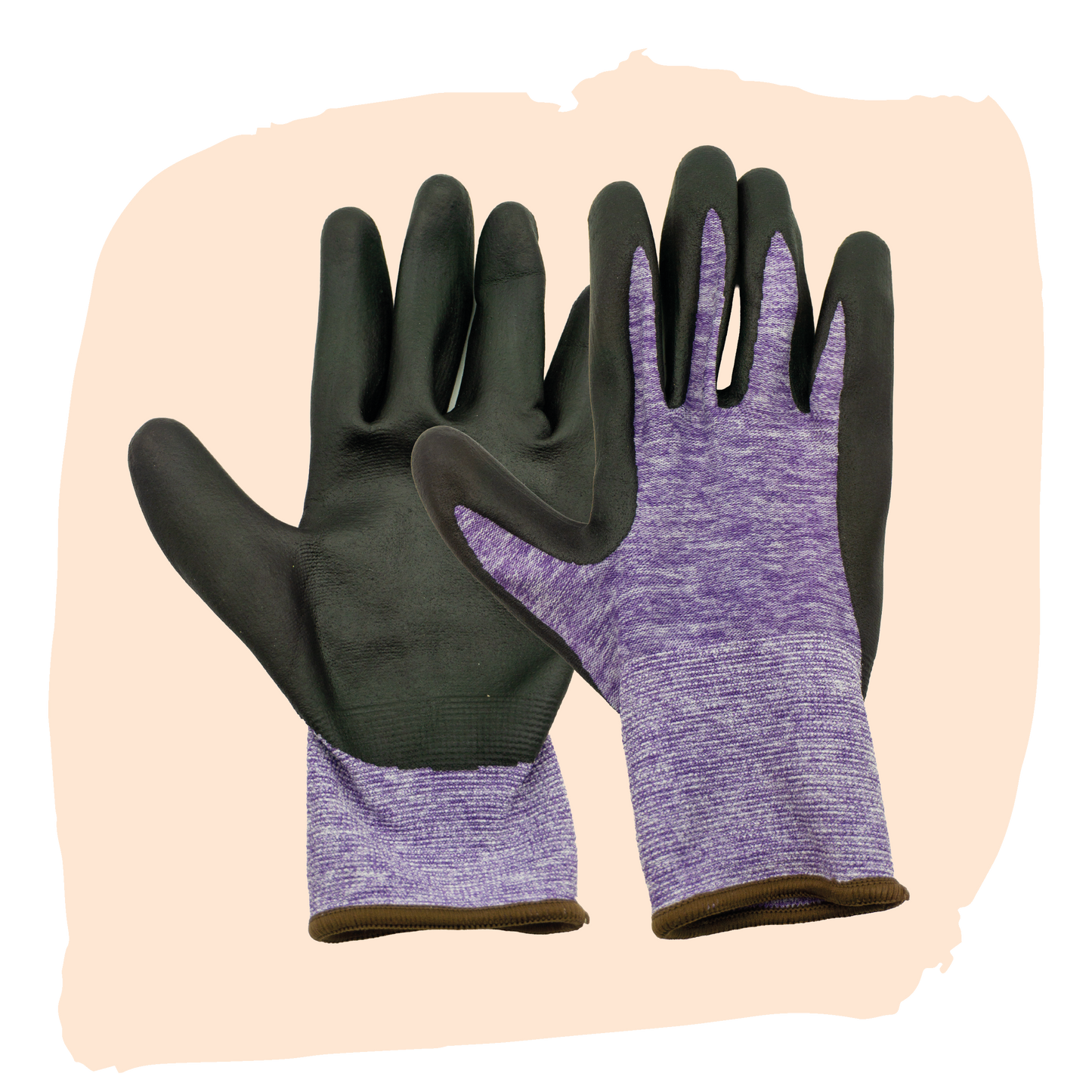 Bulbious handschoenen paars