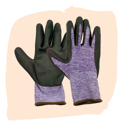 Bulbious handschoenen paars