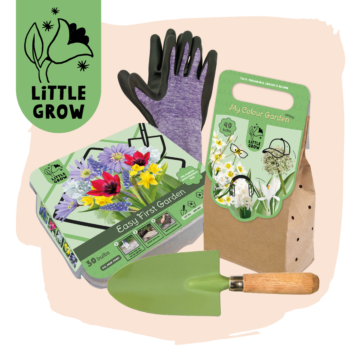 Little Grow | Bloembollenpakket Groen voor kinderen