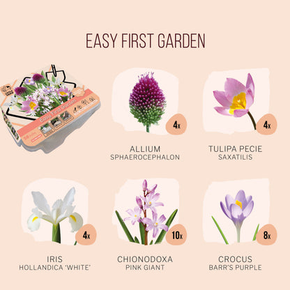 Little Grow | Bloembollenpakket Paars/Geel voor kinderen