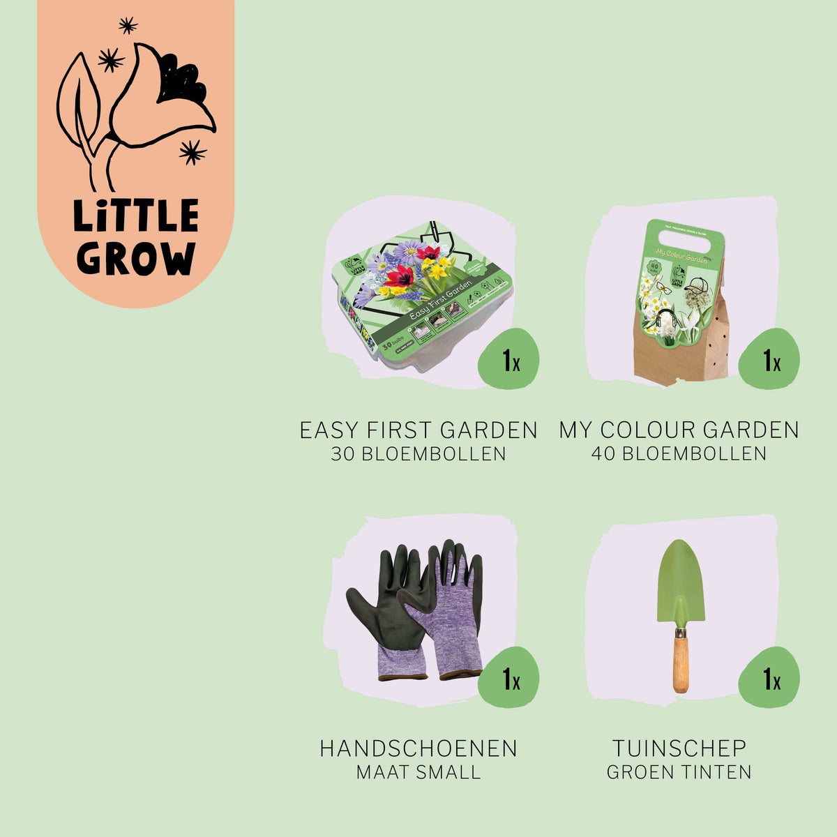 Little Grow | Bloembollenpakket Groen voor kinderen